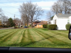 mowing the yard, aeration, aerating, barberton ohio, copley ohio, norton ohio, core aeration,